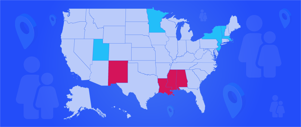 Best And Worst States For Single Parents In 2025