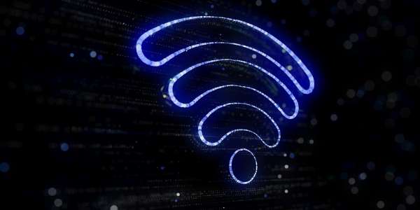 Futuristic Wi-Fi symbol in this image from Shutterstock